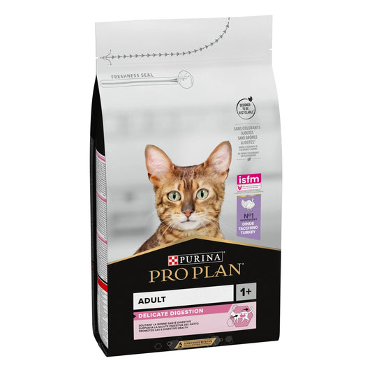Pro Plan Cat Adult Delicate Digest Pavo 3 kg al mejor precio -Todoanimal.es
