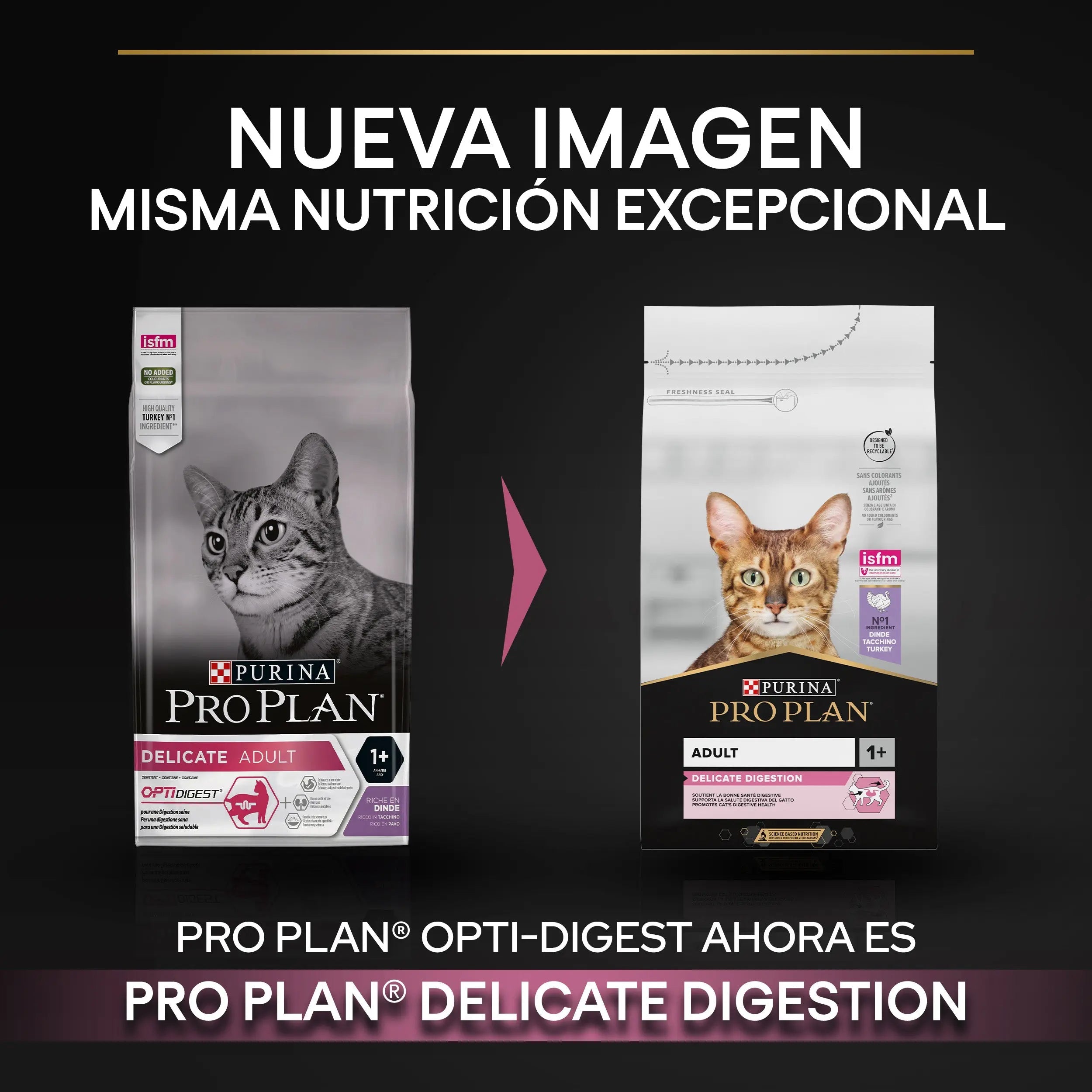 Pro Plan Cat Adult Delicate Digest Pavo 3 kg al mejor precio -Todoanimal.es