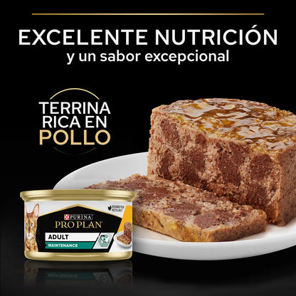 Pro Plan Cat Lata Adult Pollo 85 g al mejor precio -Todoanimal.es