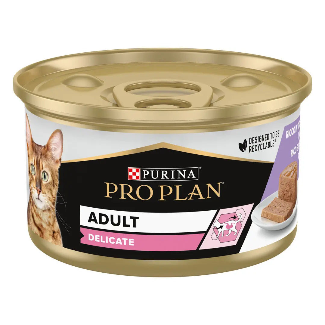 Pro Plan Cat Lata Delicate Pavo 85 g al mejor precio -Todoanimal.es