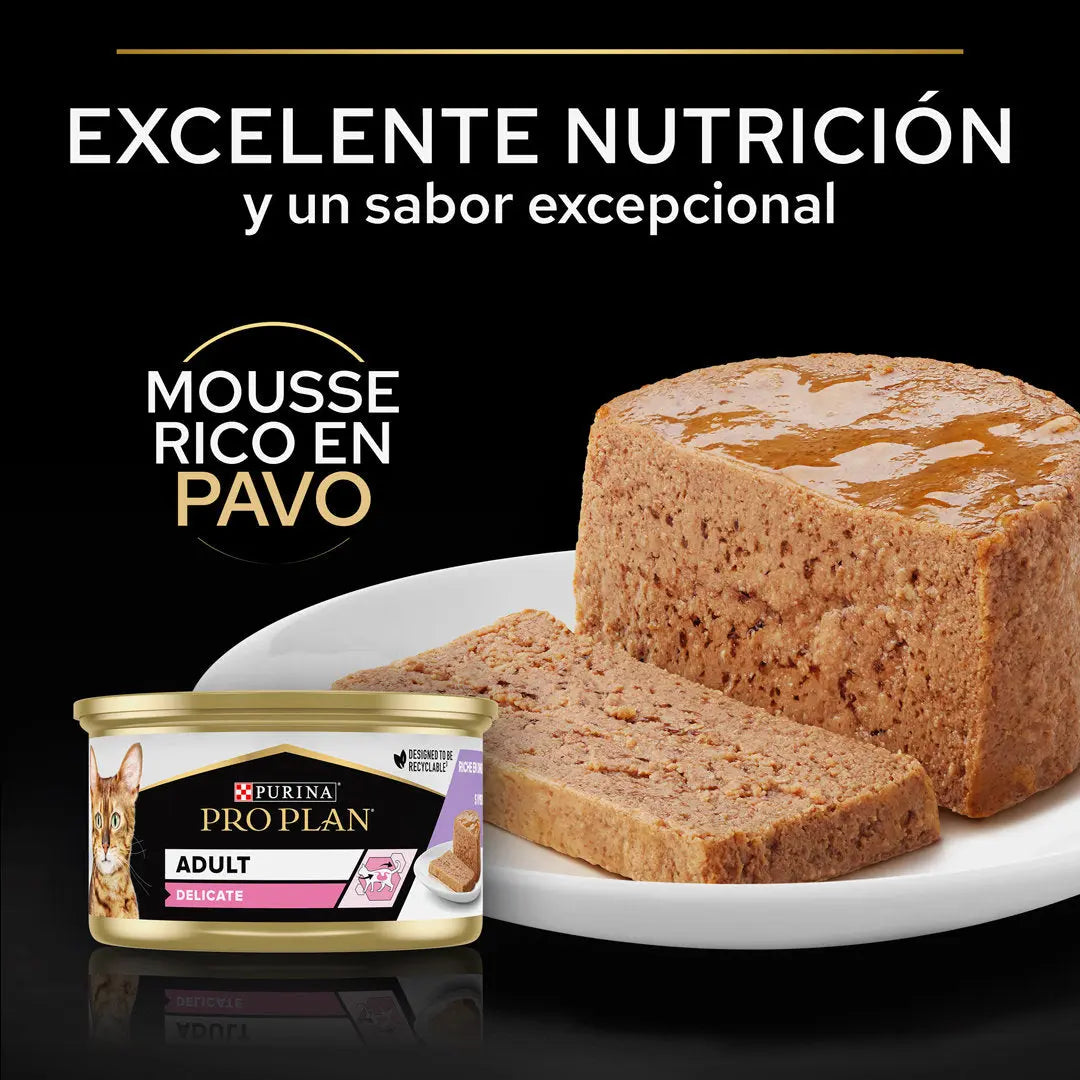 Pro Plan Cat Lata Delicate Pavo 85 g al mejor precio -Todoanimal.es