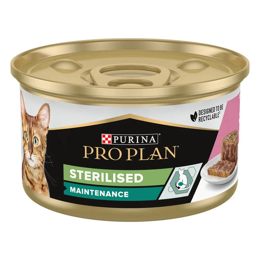 Pro Plan Cat Lata Sterilised Salmón&Atún 85 g al mejor precio -Todoanimal.es