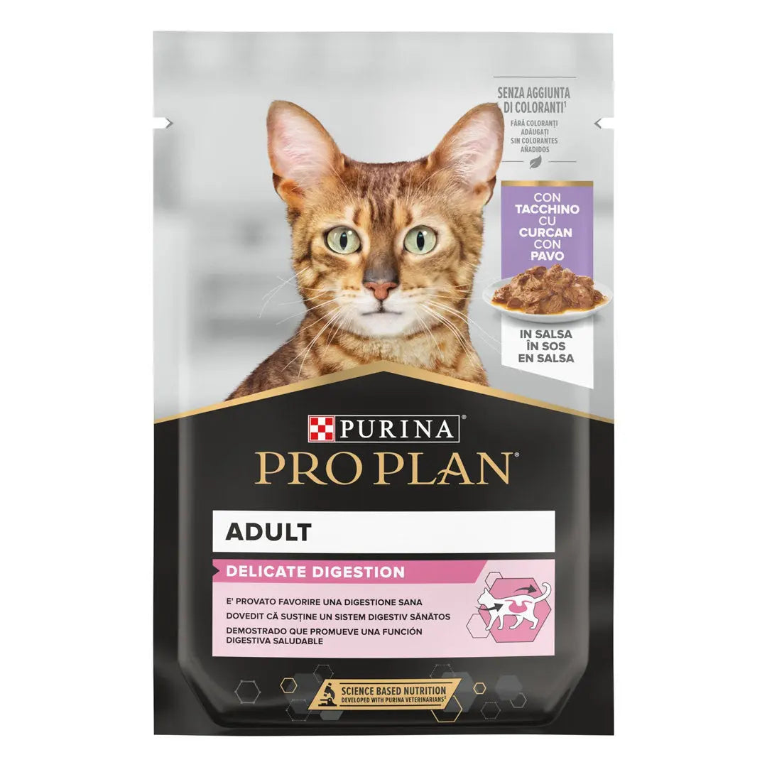 Pro Plan Cat Sobre Adult Delicate Pavo 85 g al mejor precio -Todoanimal.es