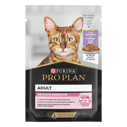 Pro Plan Cat Sobre Adult Delicate Pavo 85 g al mejor precio -Todoanimal.es