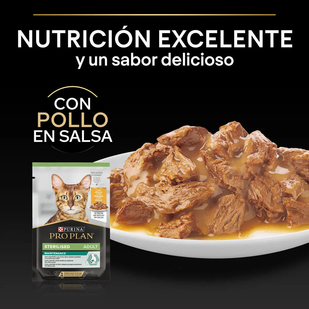 Pro Plan Cat Sobre Adult Sterilised Pollo 85 g al mejor precio -Todoanimal.es