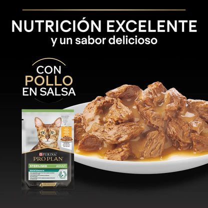 Pro Plan Cat Sobre Adult Sterilised Pollo 85 g al mejor precio -Todoanimal.es