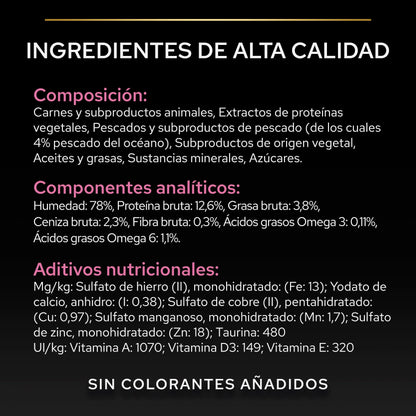 Pro Plan Cat Sobre Delicate Pescado Pack 10x85 g al mejor precio -Todoanimal.es