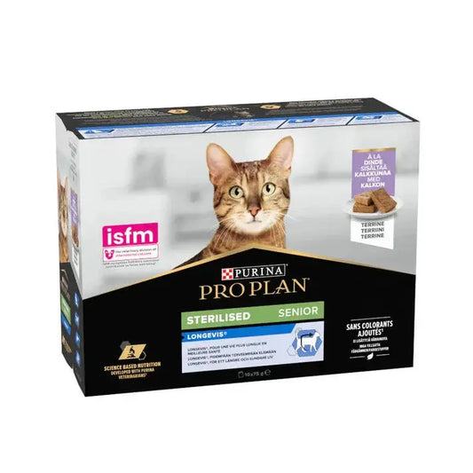 Pro Plan Cat Sobre Sterilised 7+ Pavo Pack 10X85G Todoanimal.es