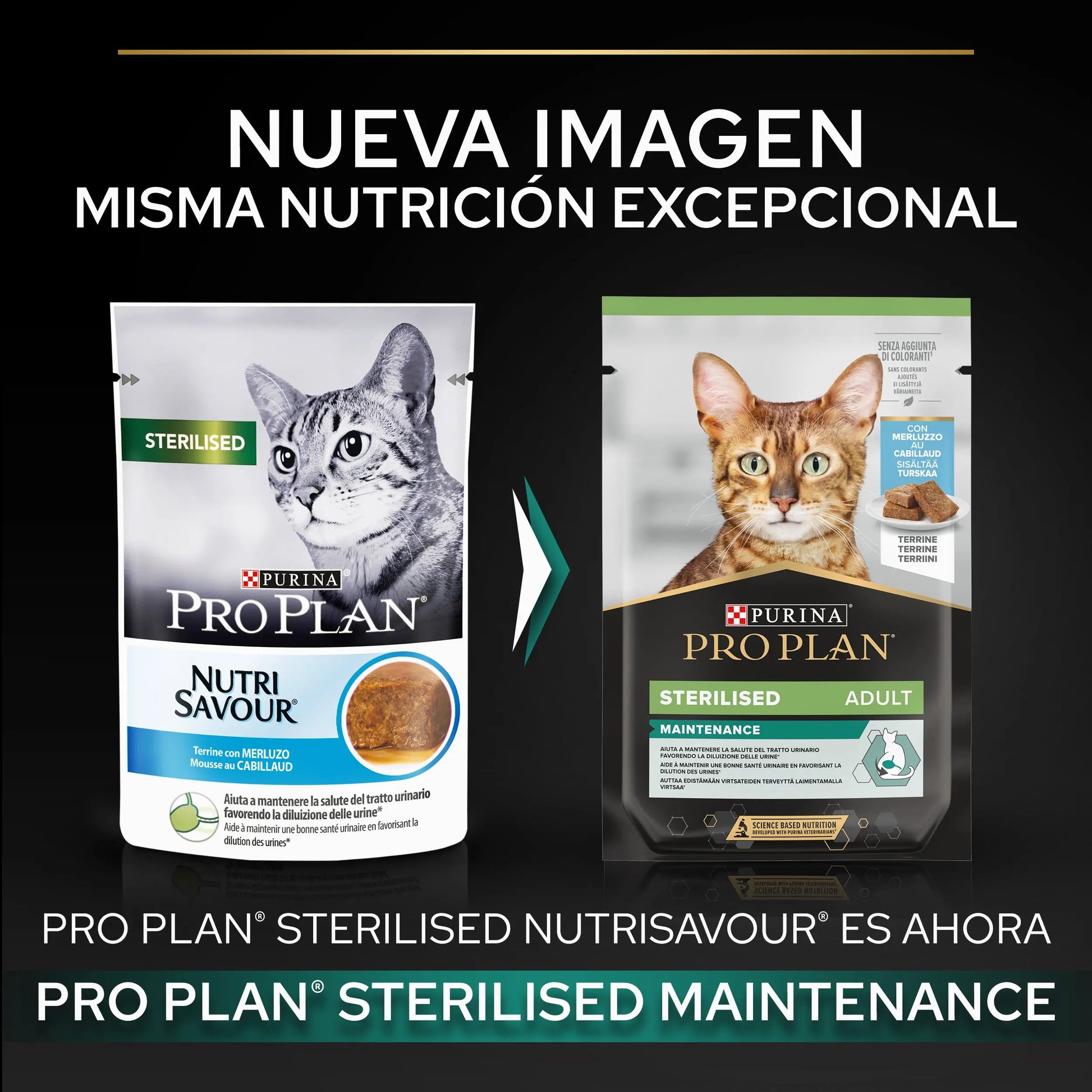 Pro Plan Cat Sobre Sterilised Bacalao Pack 10X75 g al mejor precio -Todoanimal.es
