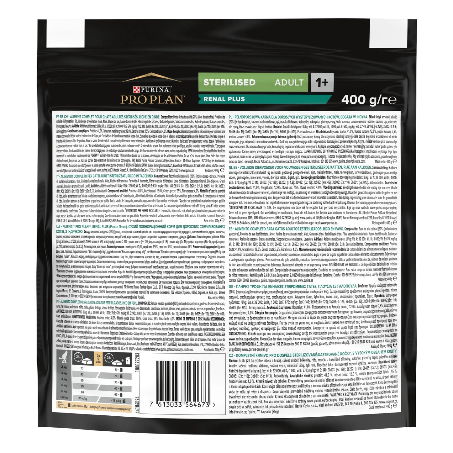 Pro Plan Cat Sterilised Adult Renal+ Pavo Pienso para Gatos Esterilizados al mejor precio -Todoanimal.es
