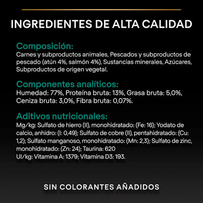Pro Plan Cat Sterilised Salmón&Atún Pack 12X85 g al mejor precio -Todoanimal.es