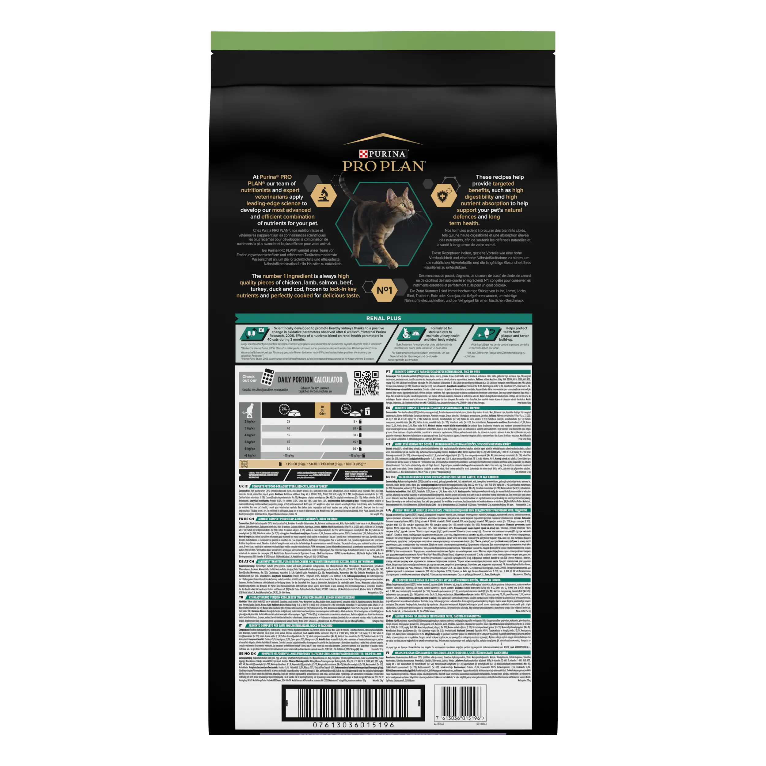 Pro Plan Cat Sterilized Adult Renal+ Pavo 10 kg+2 kg gratis al mejor precio -Todoanimal.es