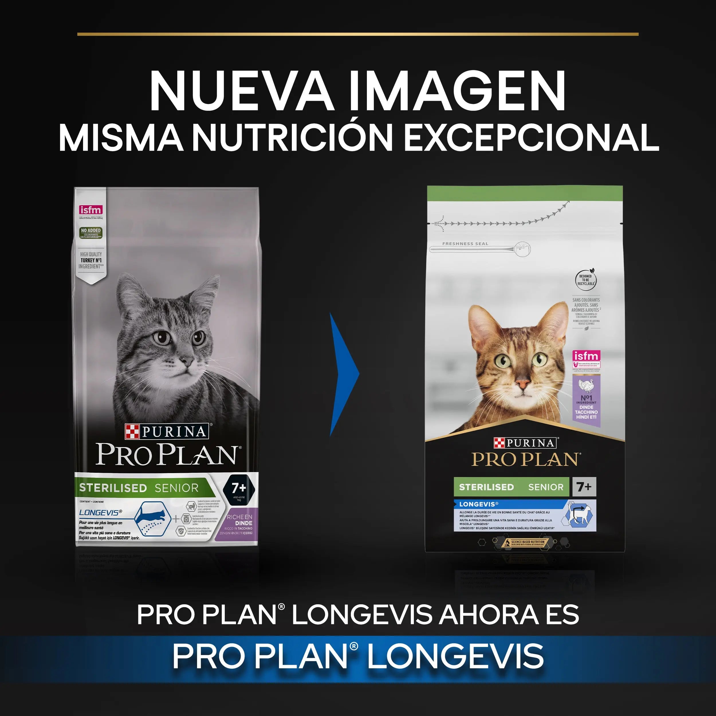 Pro Plan Cat Sterilized Senior 7+ Pavo 3 kg al mejor precio -Todoanimal.es