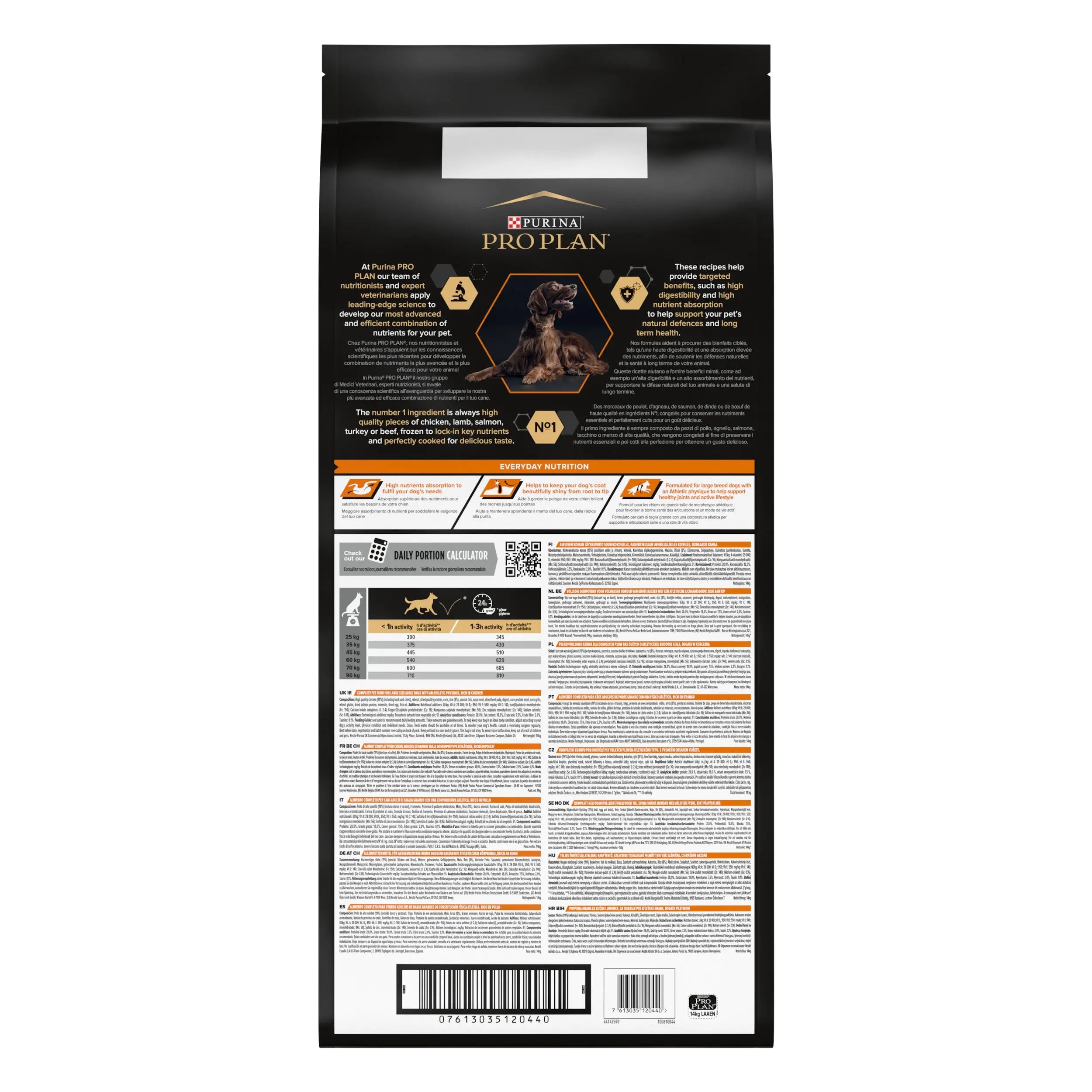 Pro Plan Dog Large Athletic Adult Pollo 14 kg al mejor precio -Todoanimal.es
