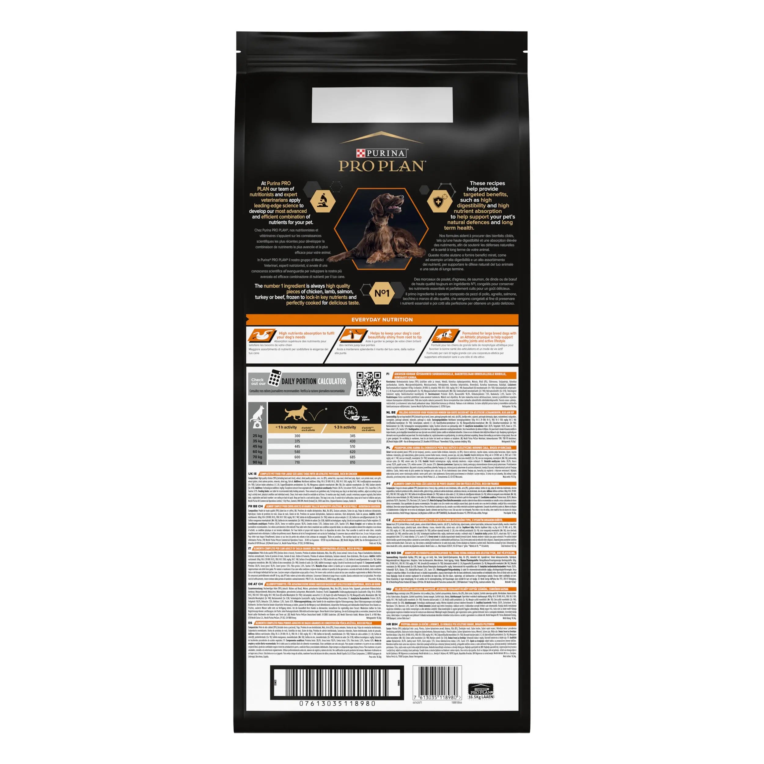 Pro Plan Dog Large Athletic Adult Pollo 14 kg+2,5 kg gratis al mejor precio -Todoanimal.es