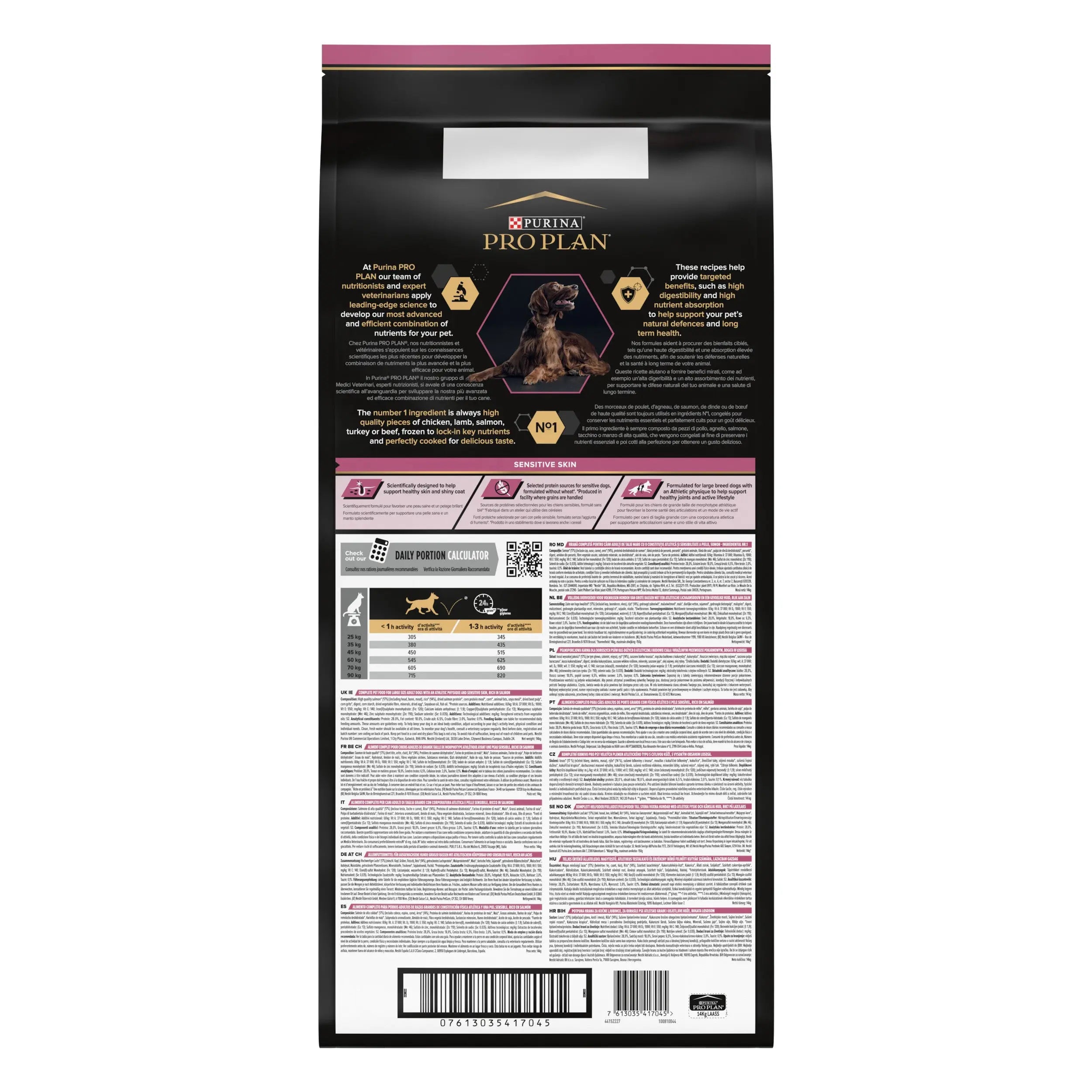 Pro Plan Dog Large Athletic Adult Skin Salmón 14 kg al mejor precio -Todoanimal.es