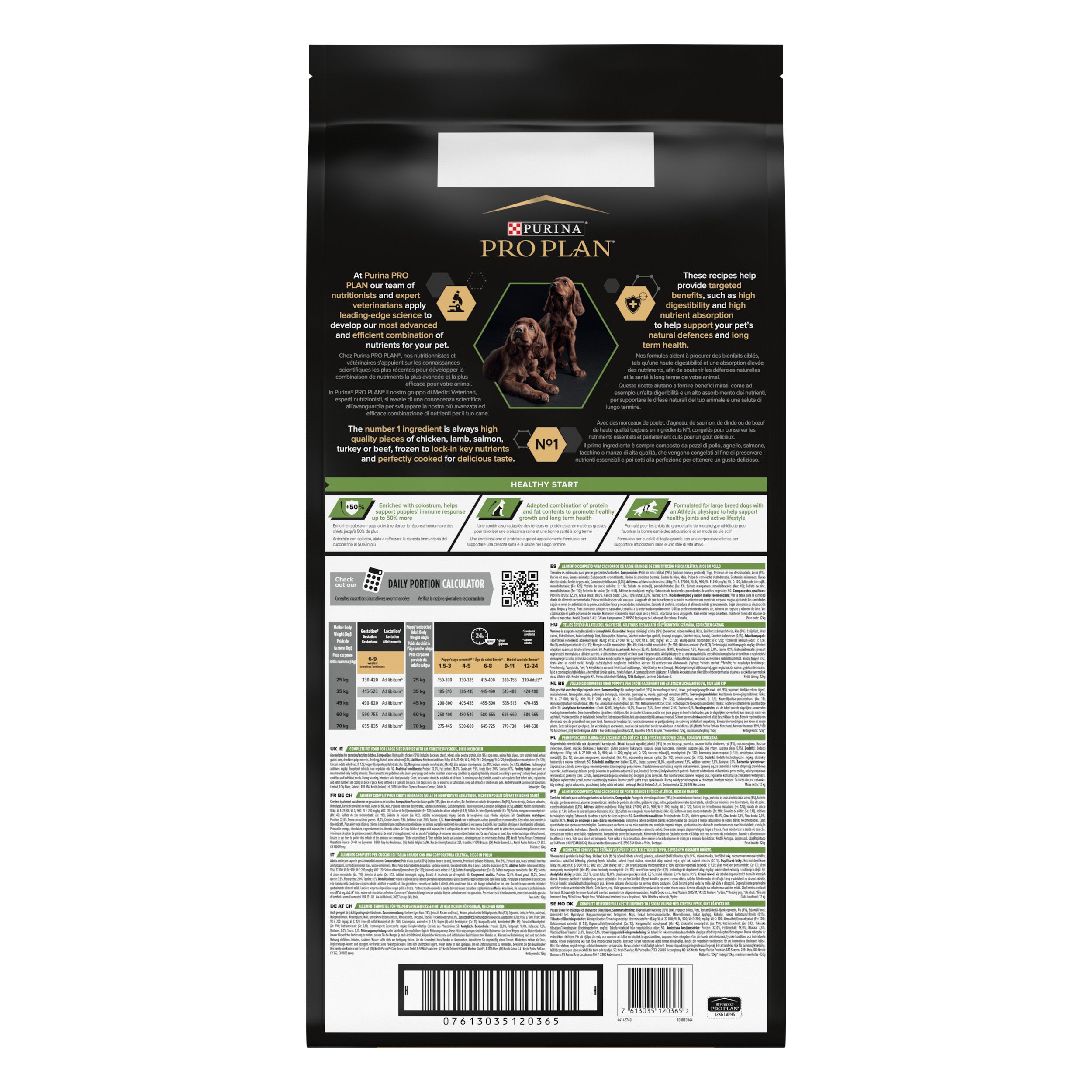 Pro Plan Dog Large Athletic Puppy Start Pollo Pienso para Cachorros al mejor precio -Todoanimal.es