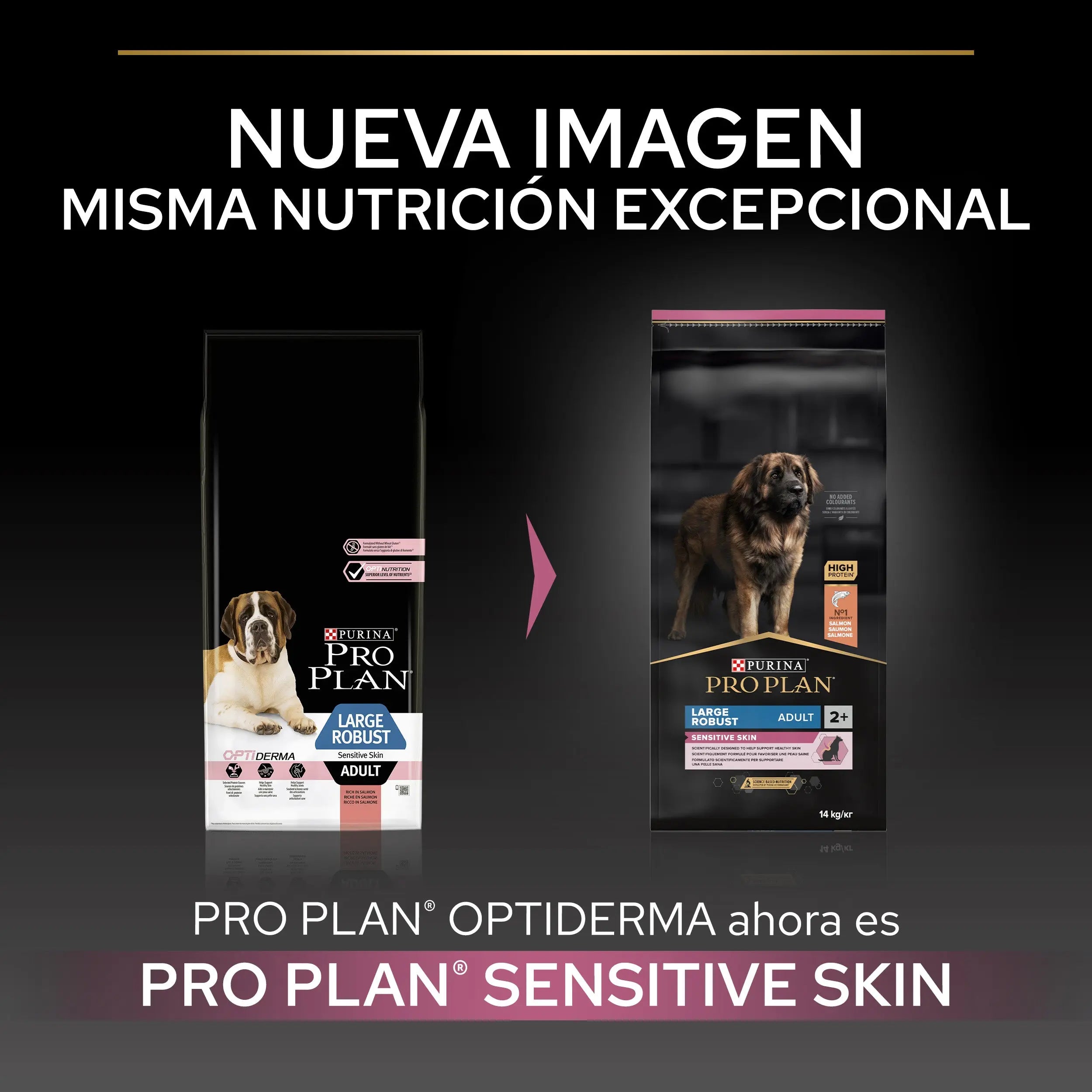 Pro Plan Dog Large Robust Adult Skin Salmón 14 kg al mejor precio -Todoanimal.es