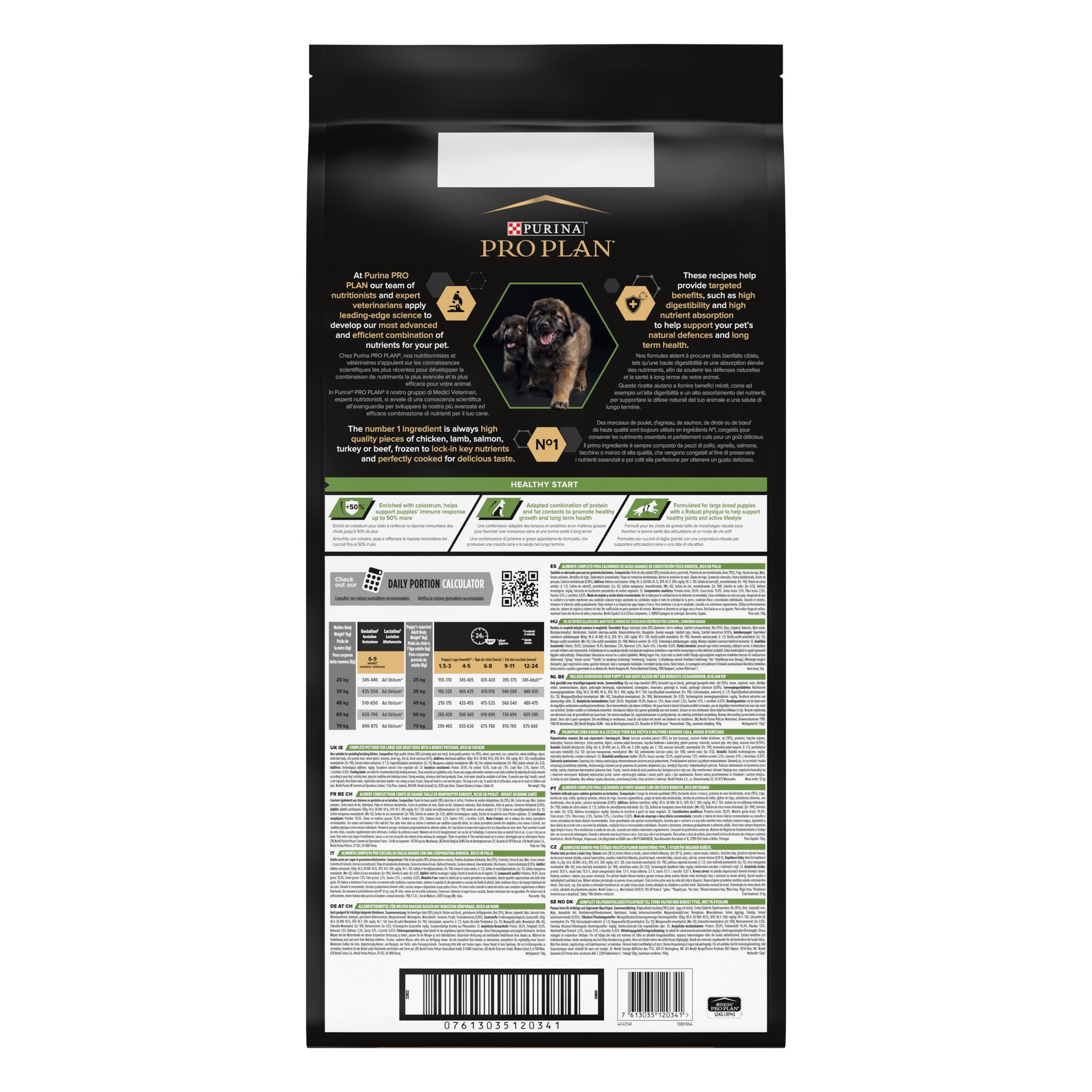 Pro Plan Dog Large Robust Puppy Start Pollo Pienso para Cachorros al mejor precio -Todoanimal.es