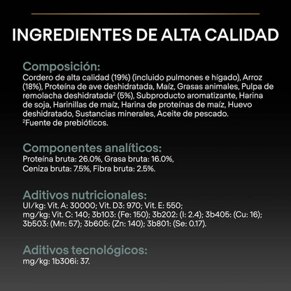 Pro Plan Dog Medium Adult Digest Cordero 3 kg al mejor precio -Todoanimal.es