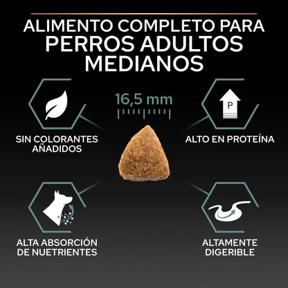 Pro Plan Dog Medium Adult Digest Cordero 3 kg al mejor precio -Todoanimal.es