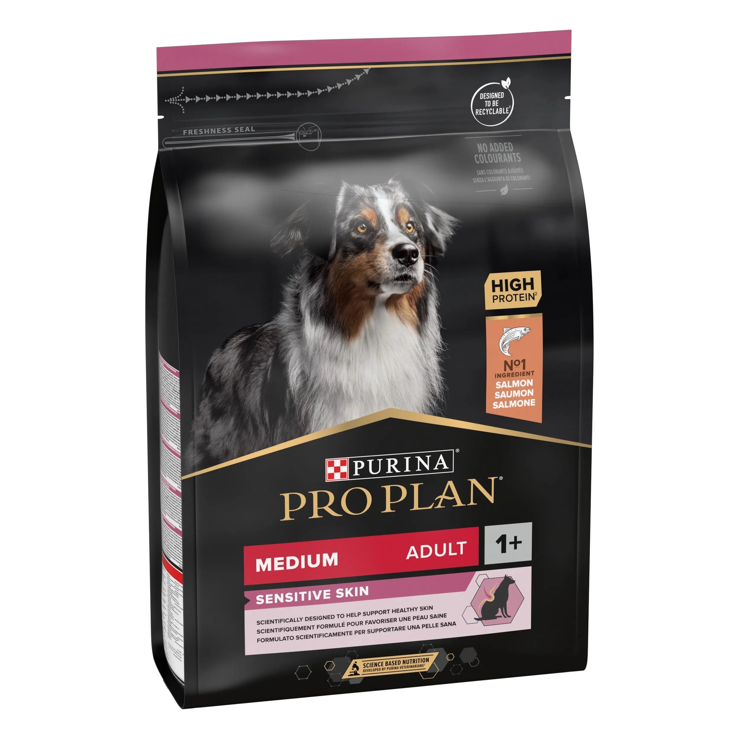 Pro Plan Dog Medium Adult Sensitive Skin Salmón al mejor precio -Todoanimal.es