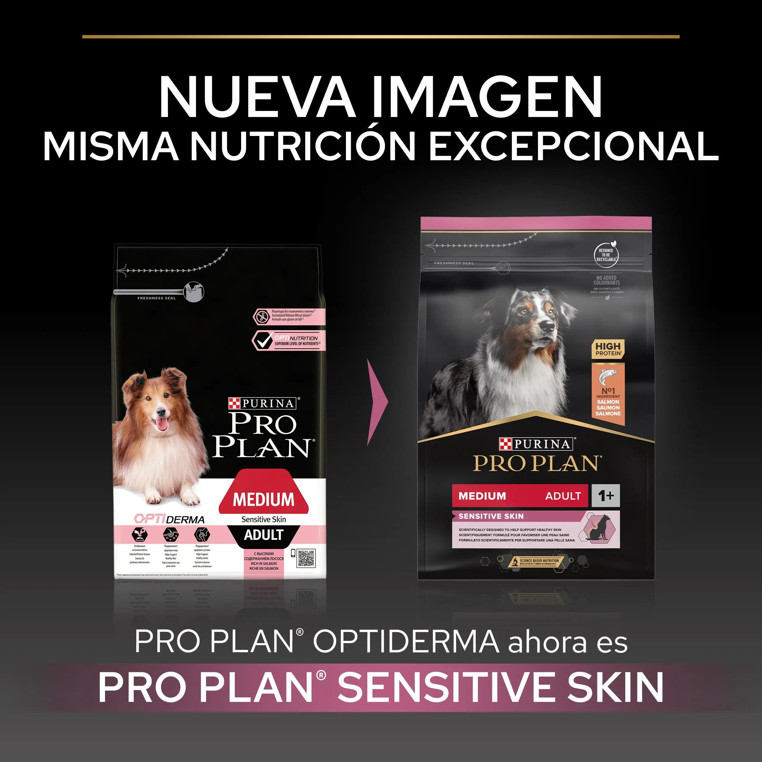 Pro Plan Dog Medium Adult Skin Salmón 14 kg al mejor precio -Todoanimal.es