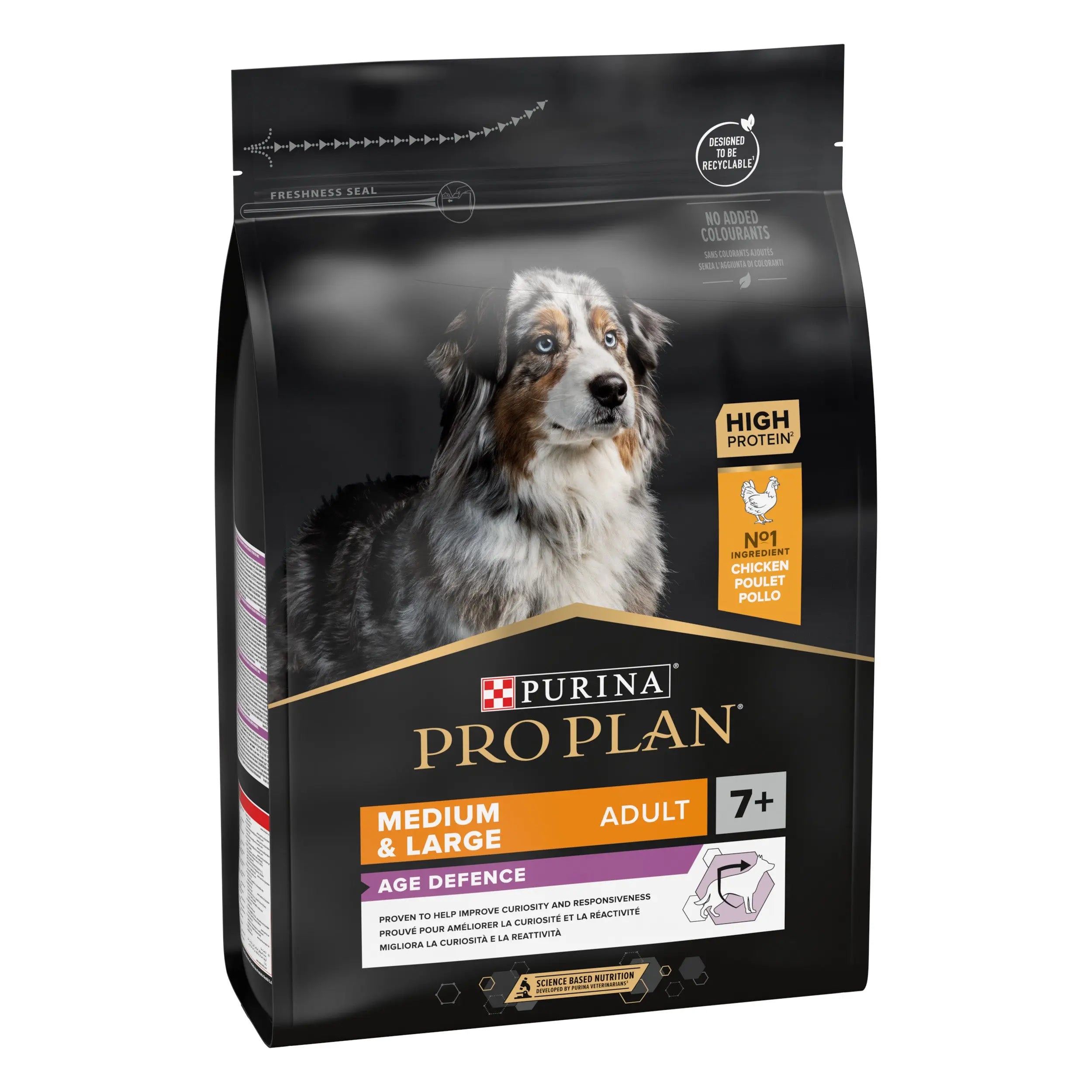 Pro Plan Dog Medium & Large Adult Agedefen 7+ Pollo 3 kg al mejor precio -Todoanimal.es