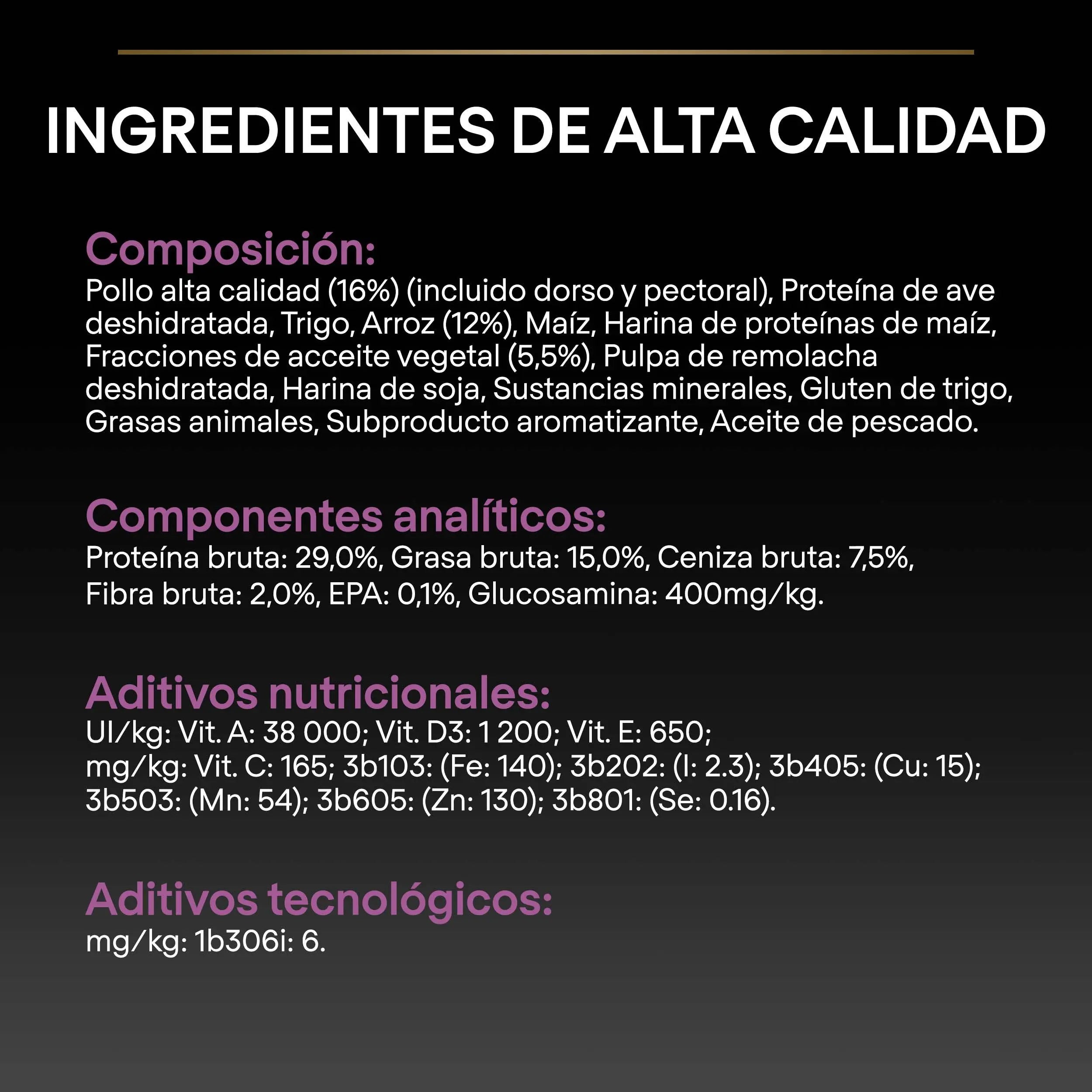 Pro Plan Dog Medium & Large Adult Agedefen 7+ Pollo 3 kg al mejor precio -Todoanimal.es