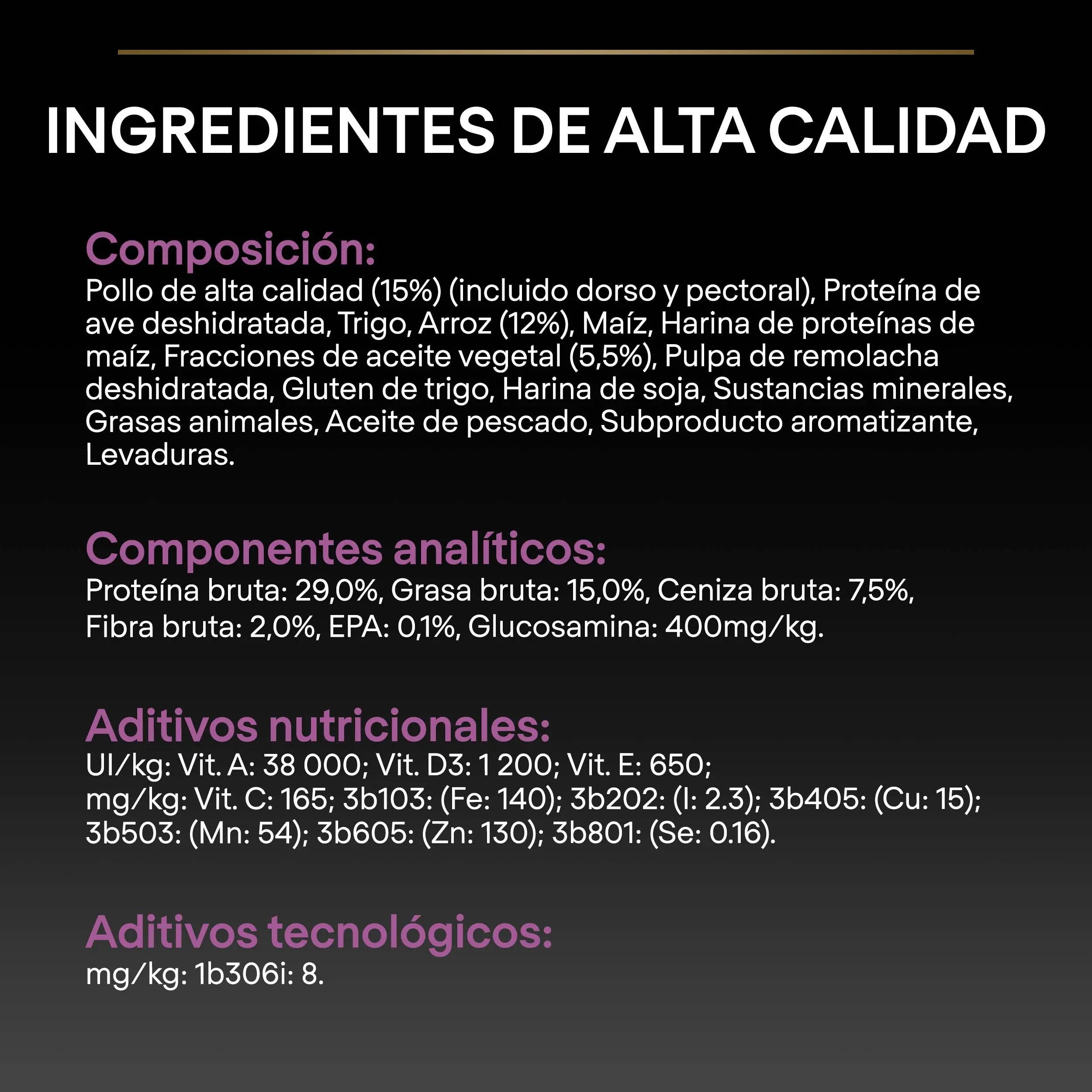 Pro Plan Dog Small & Mini Adult Agedefen 9+ Pollo 3 kg al mejor precio -Todoanimal.es