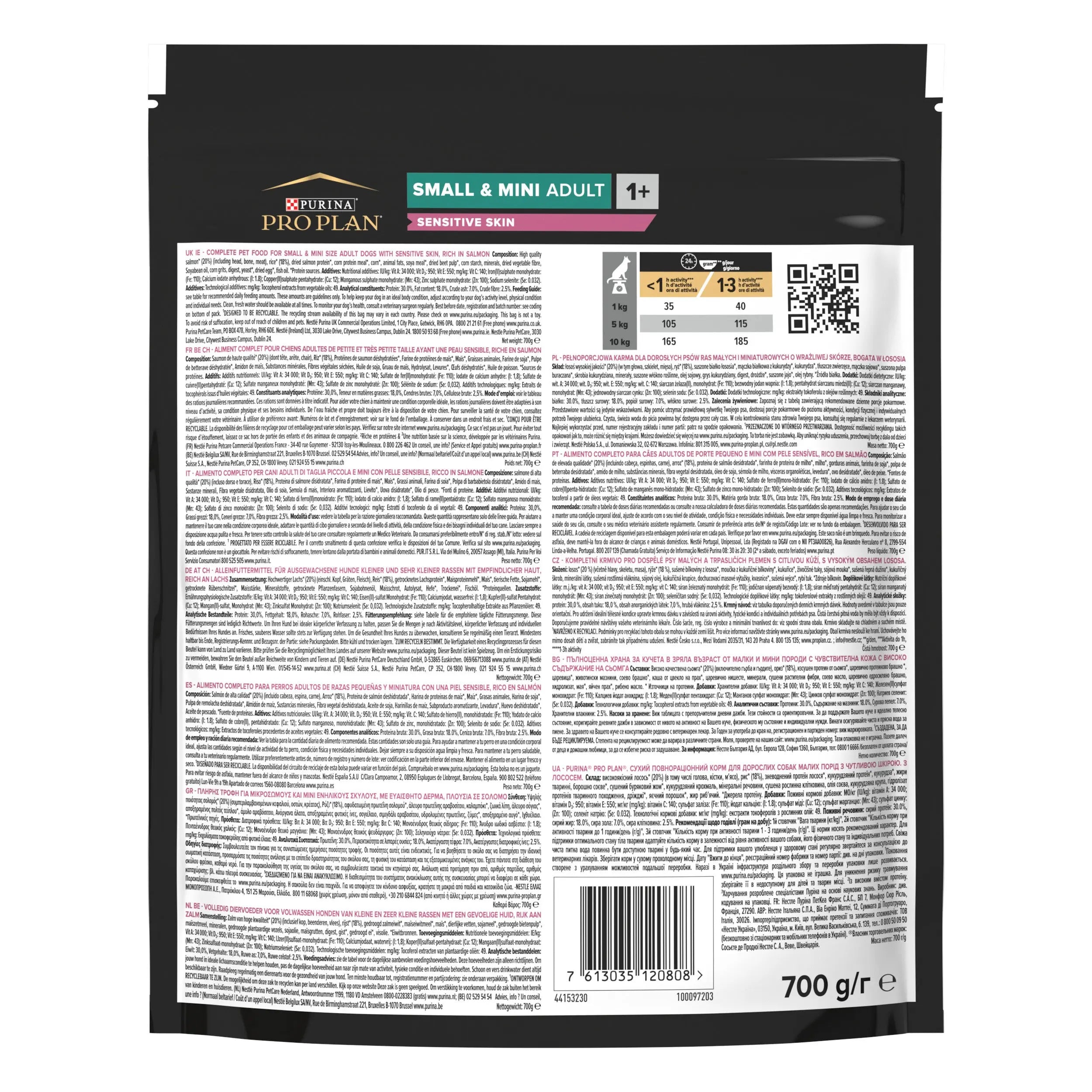 Pro Plan Dog Small & Mini Adult Sensitive Skin Salmón Pienso para Perros al mejor precio -Todoanimal.es