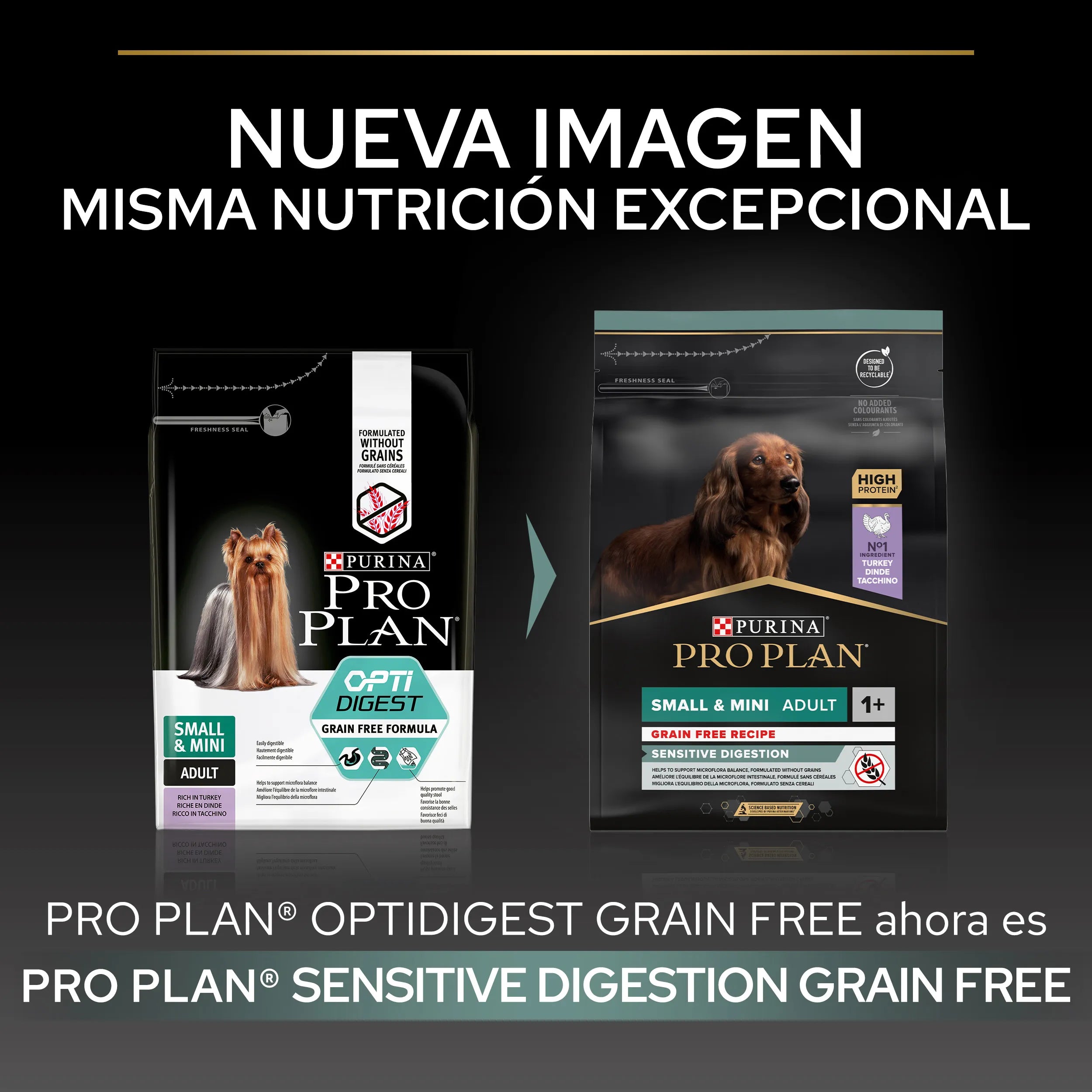 Pro Plan Small & Mini Adult Digest Grain Free Pavo Pienso para Perros al mejor precio -Todoanimal.es