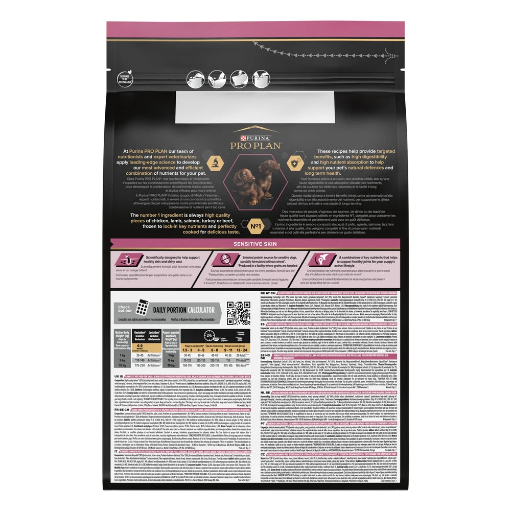 Pro Plan Small&Mini Puppy Sensitive Skin Salmón Pienso para Cachorros al mejor precio -Todoanimal.es