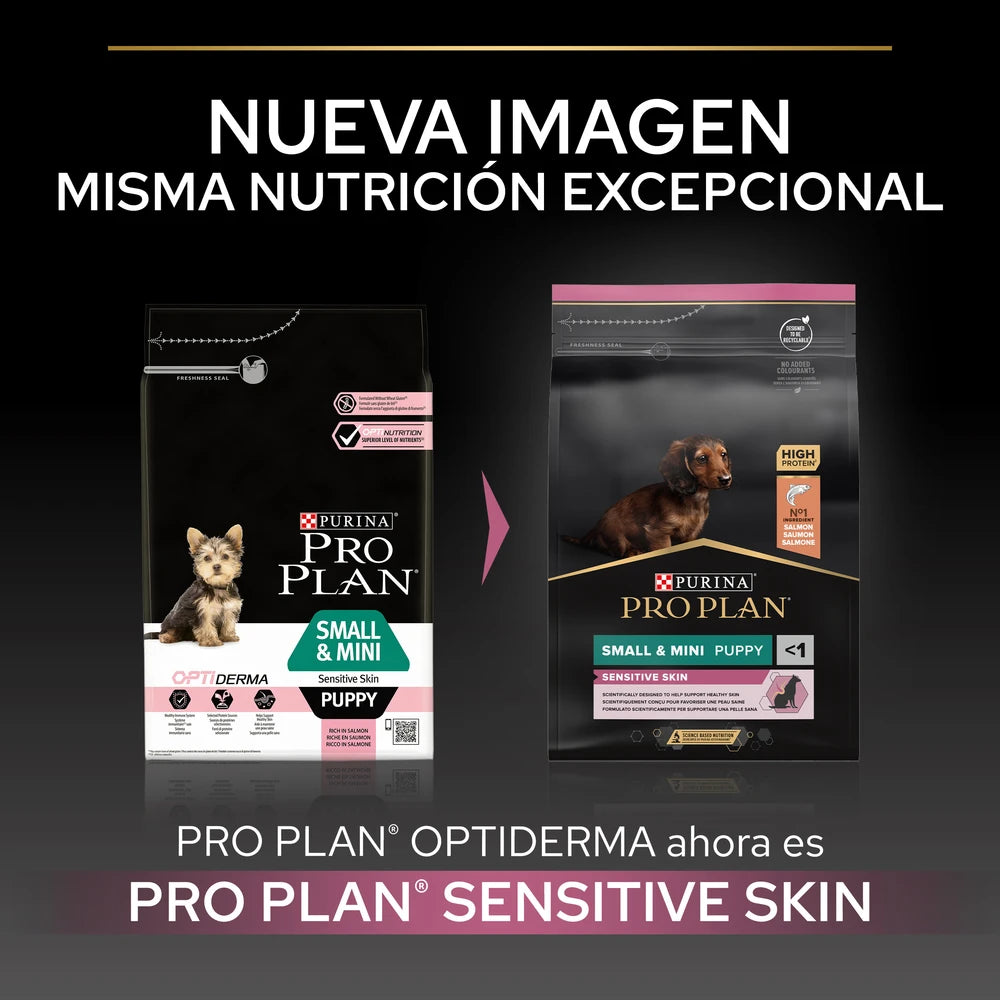 Pro Plan Small&Mini Puppy Sensitive Skin Salmón Pienso para Cachorros al mejor precio -Todoanimal.es
