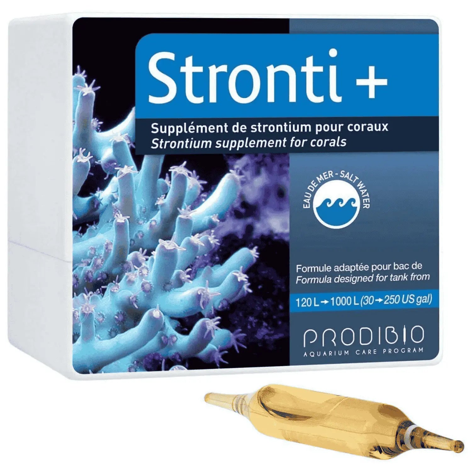 Prodibio Stronti+ Ampollas (1 ud) | Suplemento de Estroncio para Acuarios - Precios Más Baratos - Todoanimal