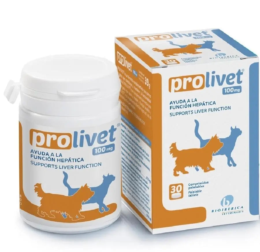 Prolivet Gatos Y Perros Pequeños 30 Comprimidos (Hepático) - Precios Más Baratos - Todoanimal