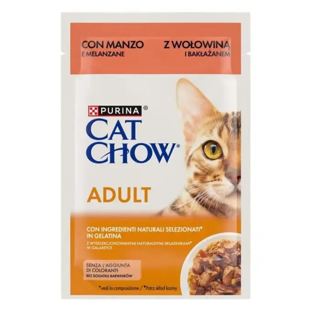 Purina Cat Chow Adult Sobre Comida Húmeda para Gatos 85g al mejor precio -Todoanimal.es
