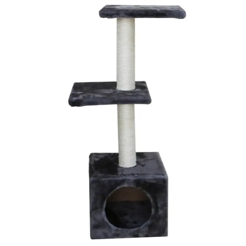 Rascador Building 30X30X89Cm Gris Oscuro - Precios Más Baratos - Todoanimal