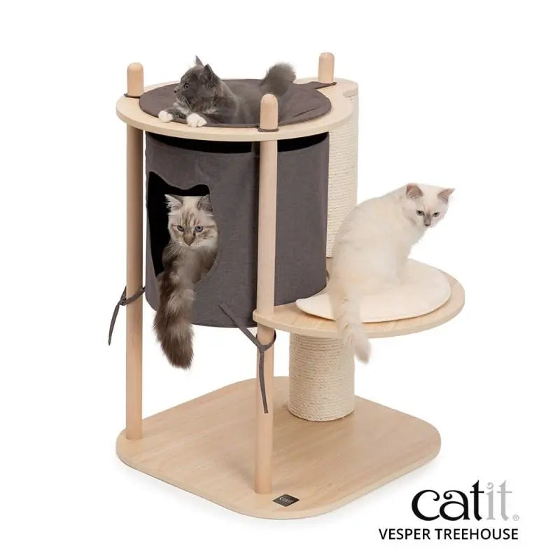 Rascador Catit Vesper Treehouse Pequeño 59X57,5X86,5Cm - Precios Más Baratos - Todoanimal