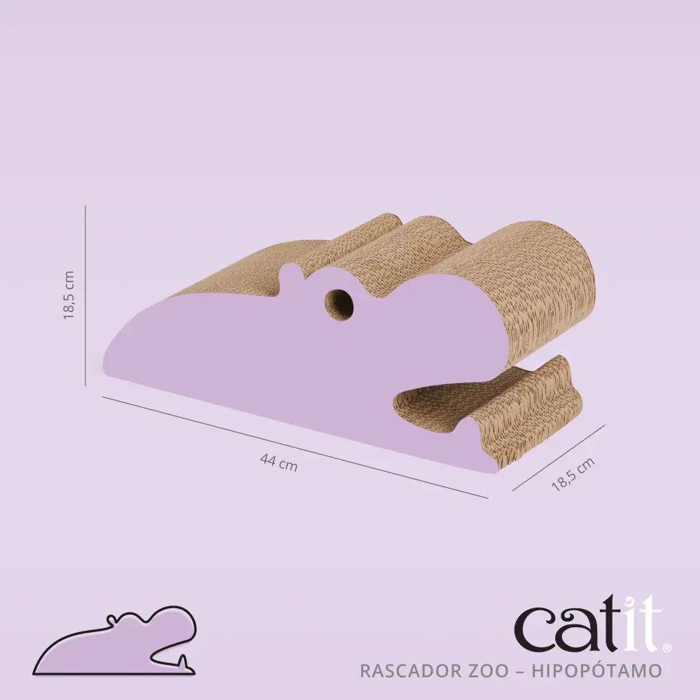 Rascador Catit Zoo Hipopotamo 18,5X18,5X44 cm al mejor precio -Todoanimal.es