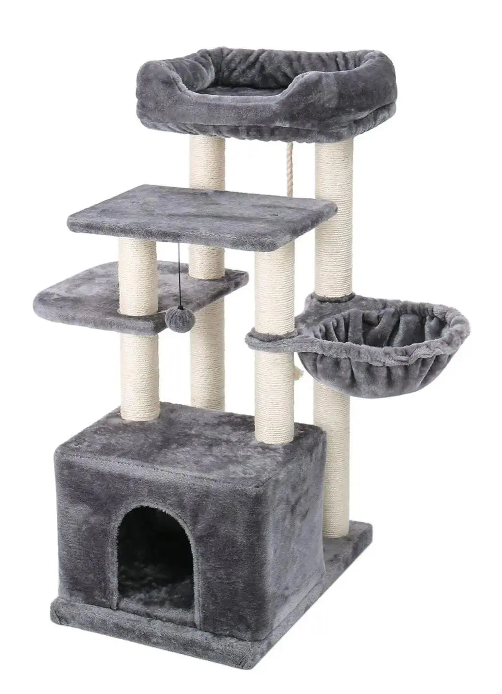 Rascador Moonflower Gris 40X59X102Cm - Precios Más Baratos - Todoanimal