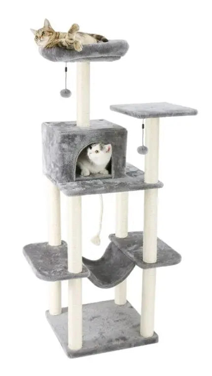 Rascador Tatras Gris 50X50X153Cm - Precios Más Baratos - Todoanimal