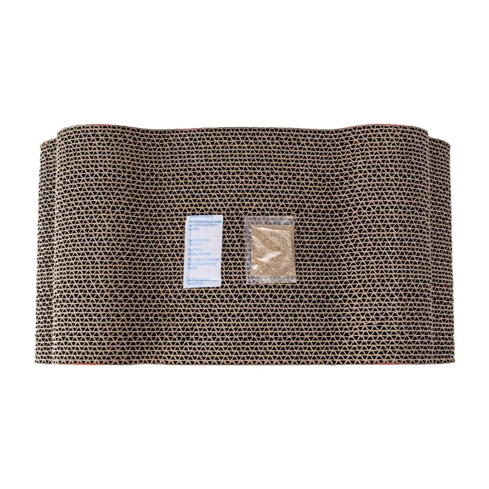 Rascador de Cartón Face Azul con Catnip 45x24x15cm FREEDOG