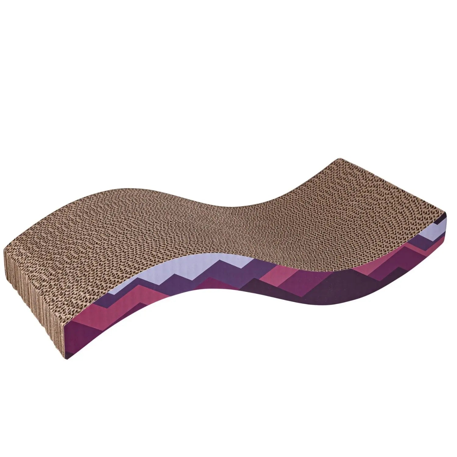 Rascador de Cartón Snake Rojo con Catnip 45x23x9cm FREEDOG