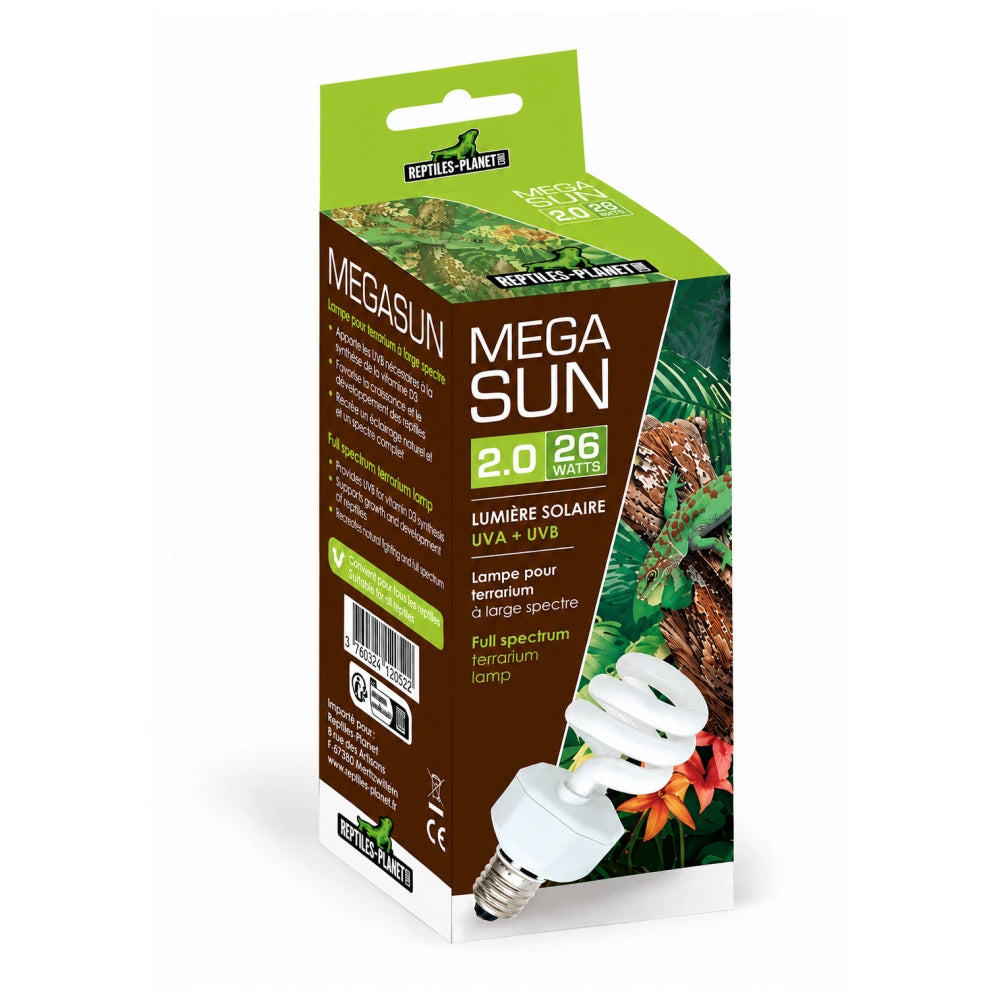 Repti-Planet Lámpara Megasun 2.0 para Reptiles al mejor precio -Todoanimal.es