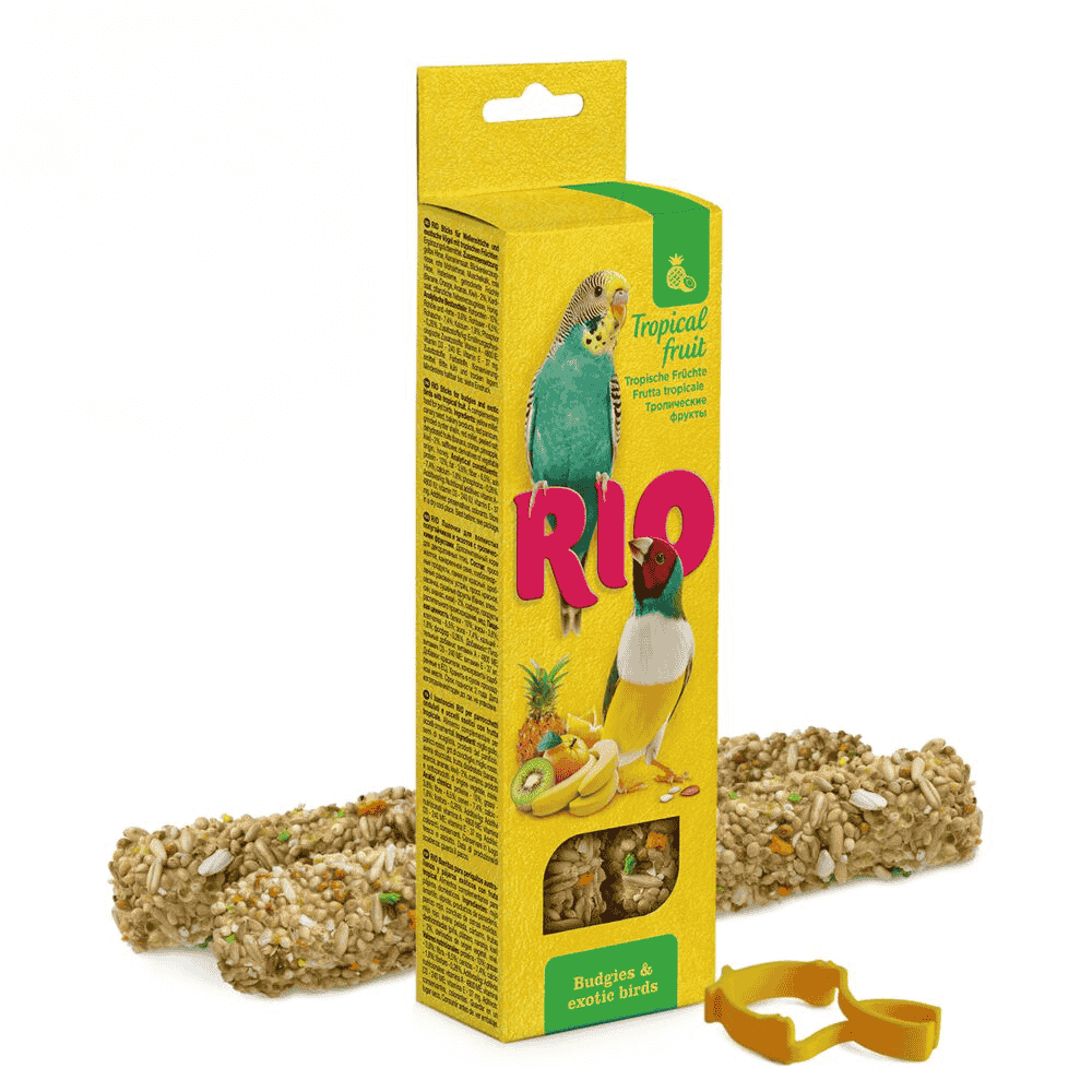 Rio Barritas con Fruta Tropical Periquitos y Aves Exóticas 2x40 g al mejor precio -Todoanimal.es