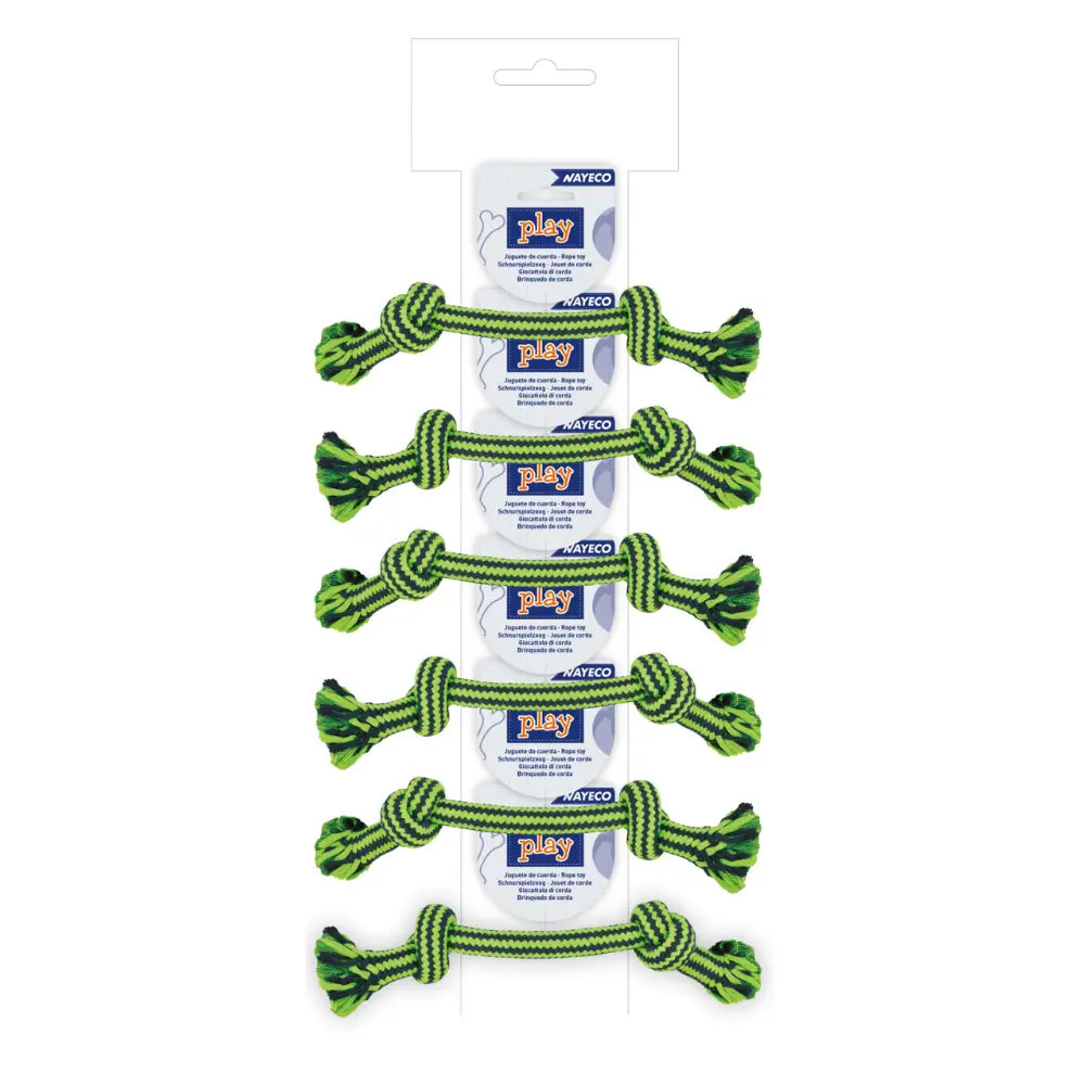 Ristra Cuerda Dental Bicolor 30 cm-105 g Verde al mejor precio -Todoanimal.es