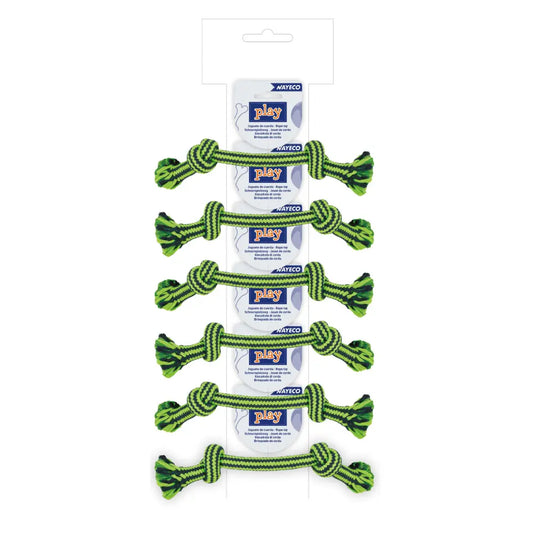Ristra Cuerda Dental Bicolor 30 cm-105 g Verde al mejor precio -Todoanimal.es