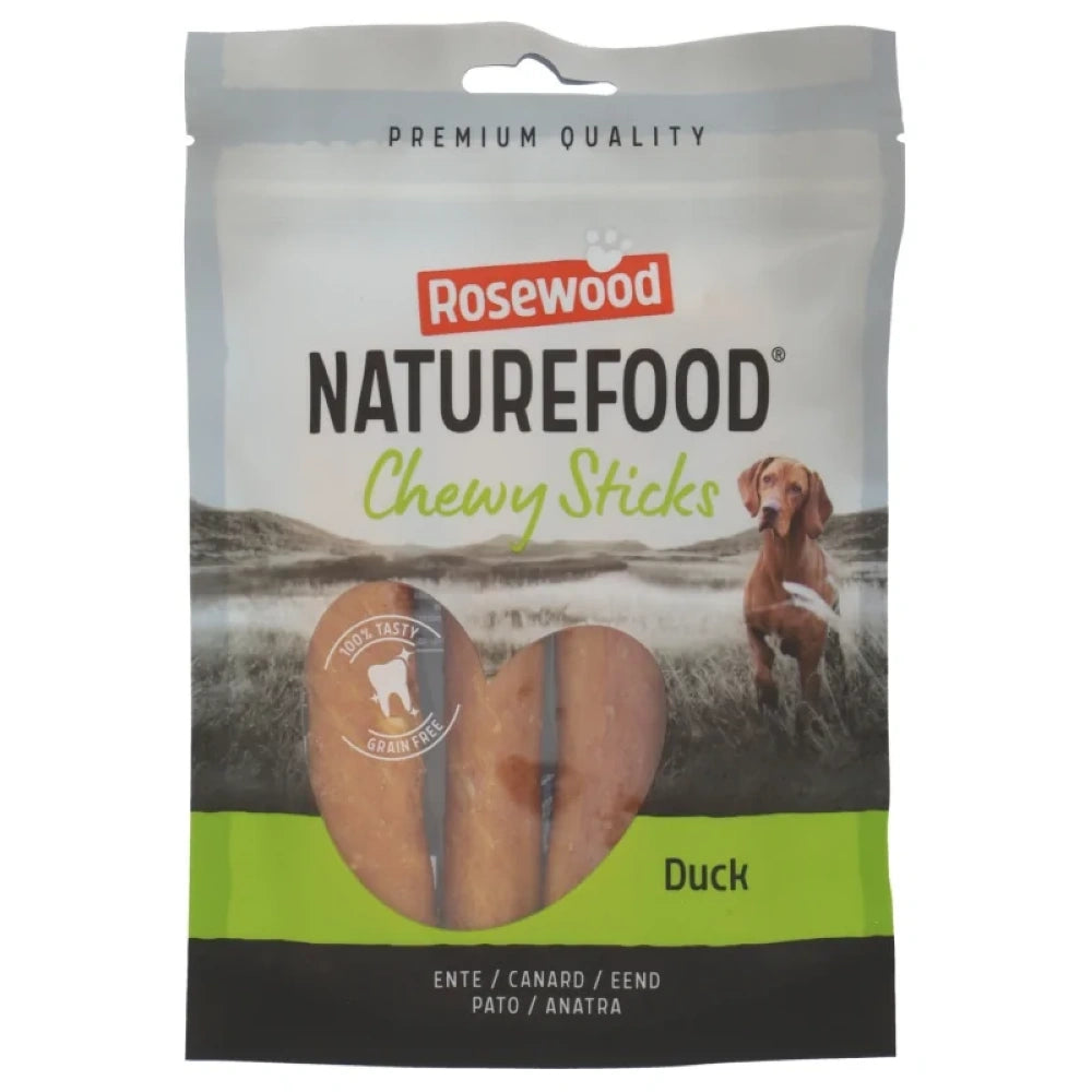 Rosewood Chewy Sticks Pato Snack para Perros Pequeños 100g al mejor precio -Todoanimal.es