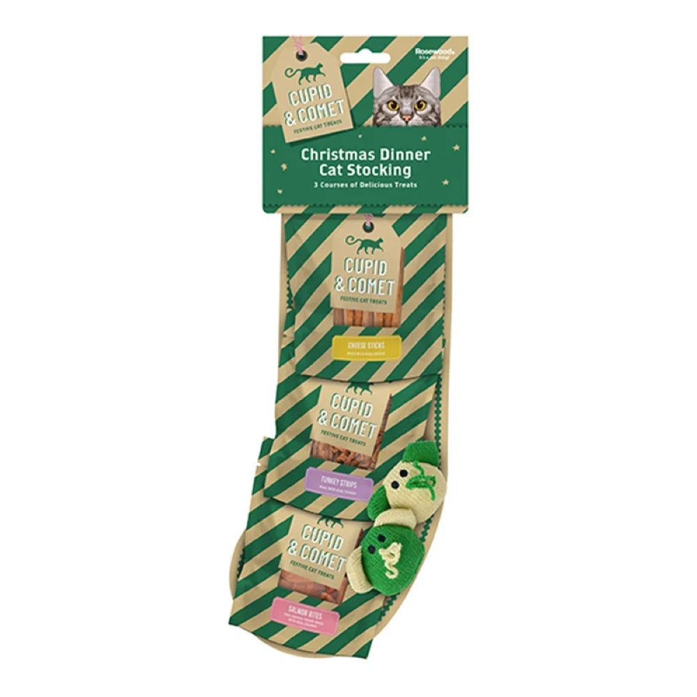 Rosewood Christmas Dinner Stocking Snack de Navidad para Gatos al mejor precio -Todoanimal.es
